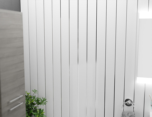 WholePanel 6mm with Silver Strip Pack of 5 Wall and Ceiling Panels