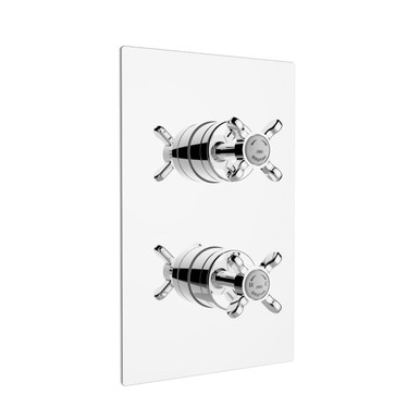 Bristan 1901 Recessed Thermostatic Dual Control Shower Valve with Integral Two Outlet Diverter, alternate view 3
