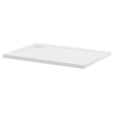 Wholesale Domestic White Pearlstone Rectangular Shower Tray | | Acrylic/Stone Resin | 1000Mm X 700Mm X 40Mm