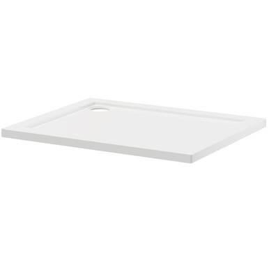 Wholesale Domestic White Pearlstone Rectangular Shower Tray | | Acrylic/Stone Resin | 1100Mm X 800Mm X 40Mm