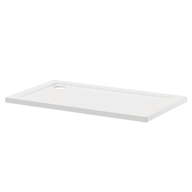 Wholesale Domestic White Pearlstone Rectangular Shower Tray | | Acrylic/Stone Resin | 1200Mm X 700Mm X 40Mm