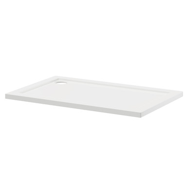Wholesale Domestic White Pearlstone Rectangular Shower Tray | | Acrylic/Stone Resin | 1200Mm X 760Mm X 40Mm