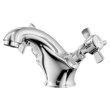 Windsor Chrome Traditional Polished Mono Basin Mixer Tap | | Brass | 204.4Mm X 105Mm X 141.5Mm