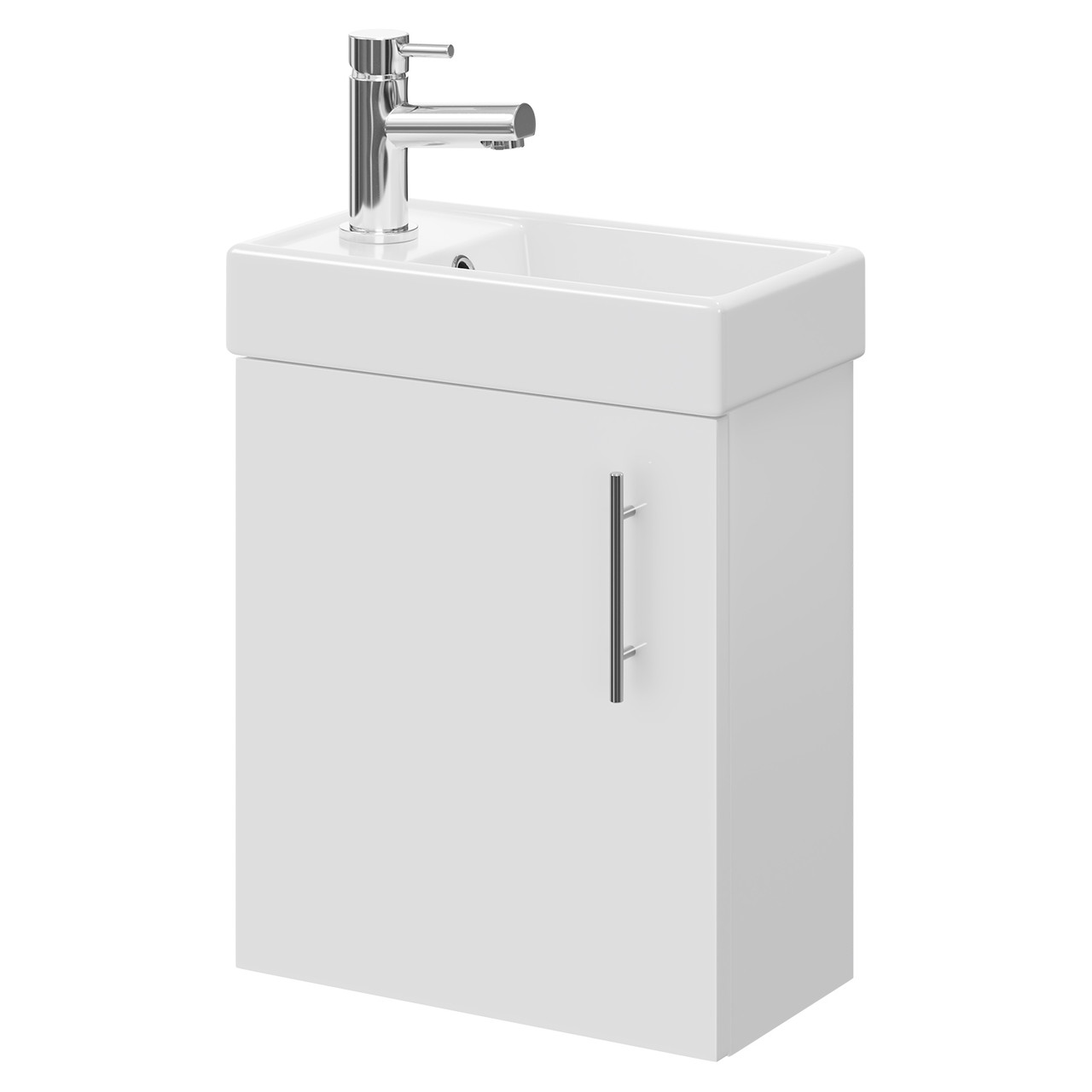 Wholesale Domestic Gloss White Compact Wall Mounted Vanity Unit And Basin With 1 Tap Hole | | Mdf | 400Mm