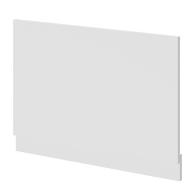 Napoli Gloss White End Bath Panel With Plinth | | Mdf | 750Mm