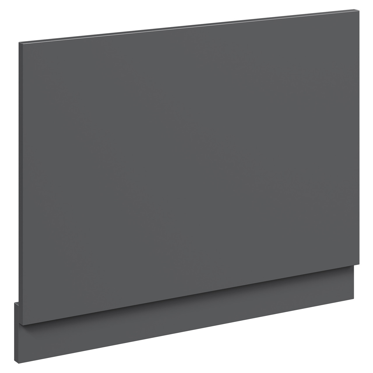 Napoli Gloss Grey End Bath Panel With Plinth | | Mdf | 700Mm