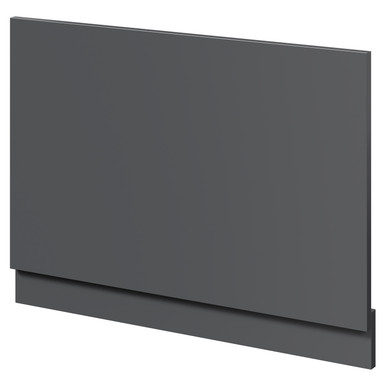 Napoli Gloss Grey End Bath Panel With Plinth | | Mdf | 750Mm