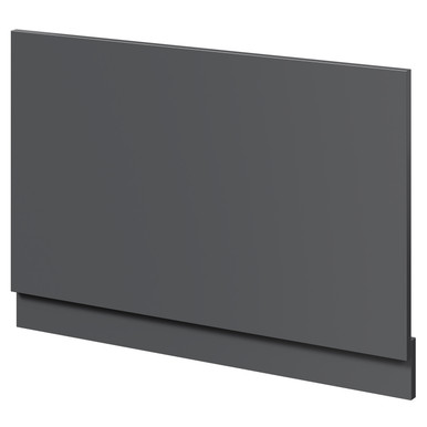Napoli Gloss Grey End Bath Panel With Plinth | | Mdf | 800Mm