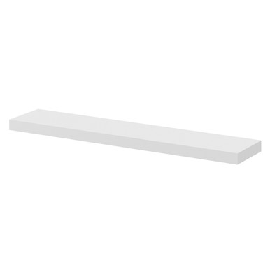 Napoli Gloss White Floating Bathroom Shelf | | Mfc | 600Mm