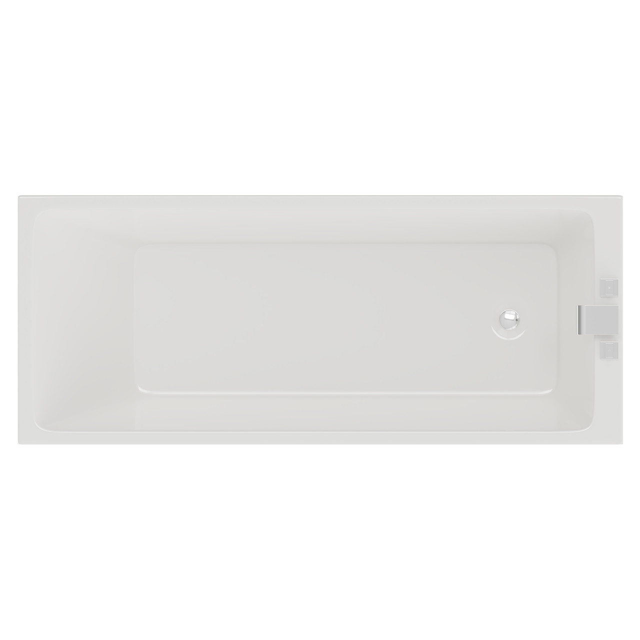Slim Edge Straight Single Ended Bath