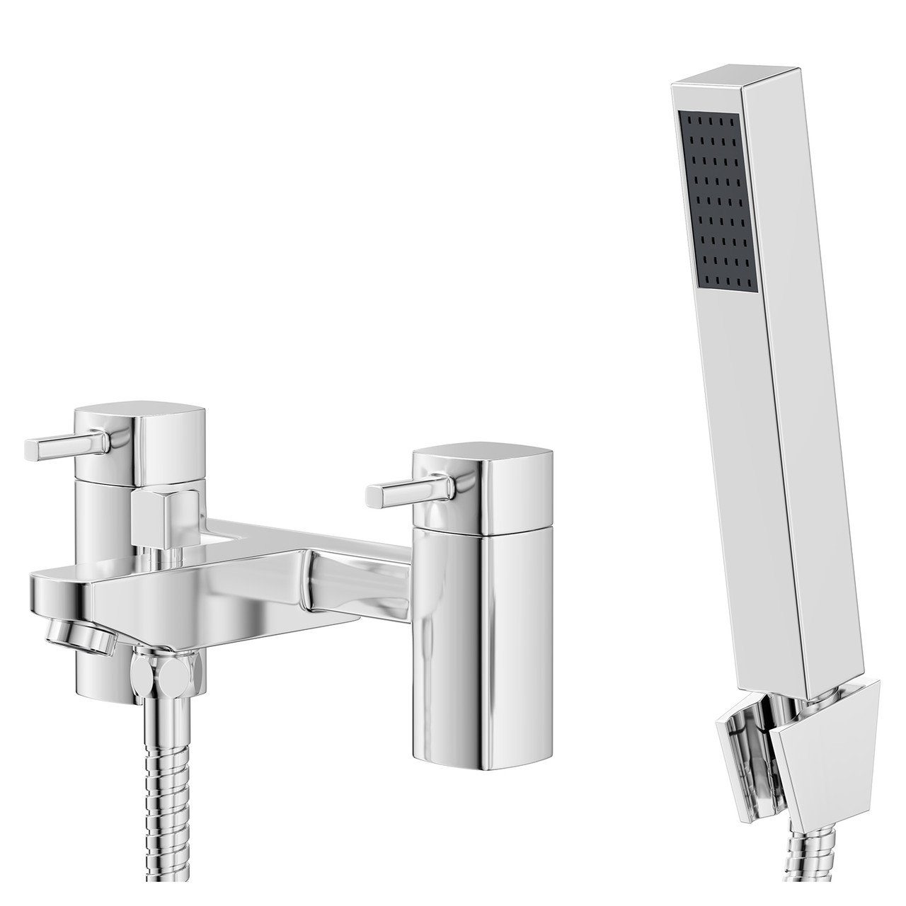 Surge Polished Bath Shower Mixer Tap with Shower Kit