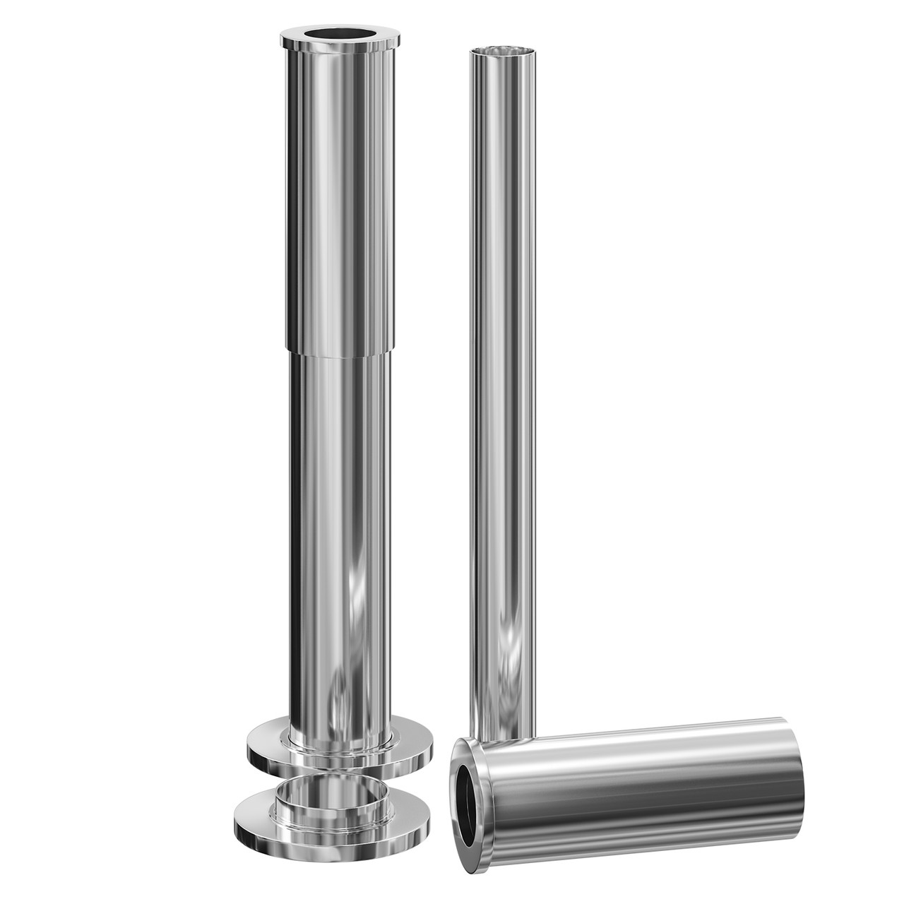 Polished Adjustable Pipe Shrouds For Roll Top Baths