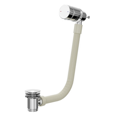 Wholesale Domestic Chrome Polished Bath Mixer Filler And Waste Combination | | Brass | 600Mm X 62Mm