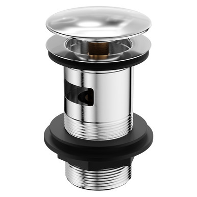 Wholesale Domestic Silver Polished Chrome Moon Cap Slotted Click Clack Basin Waste | | Brass | 61Mm X 97Mm X 61Mm