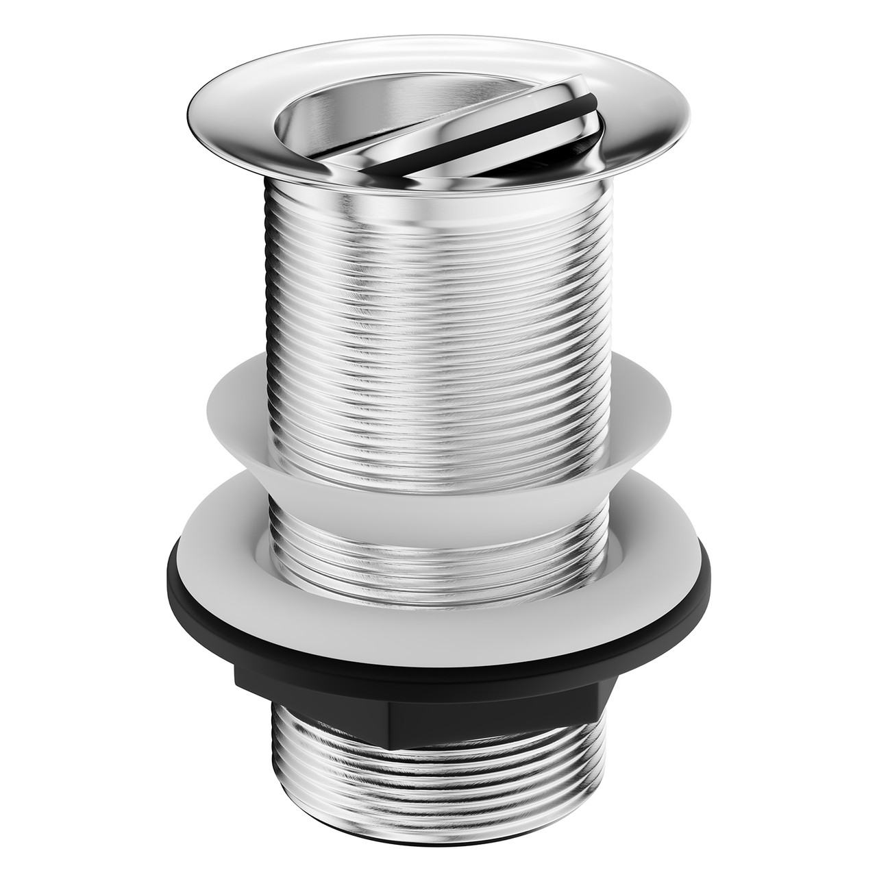 Polished Chrome Flip Over Unslotted Basin Waste