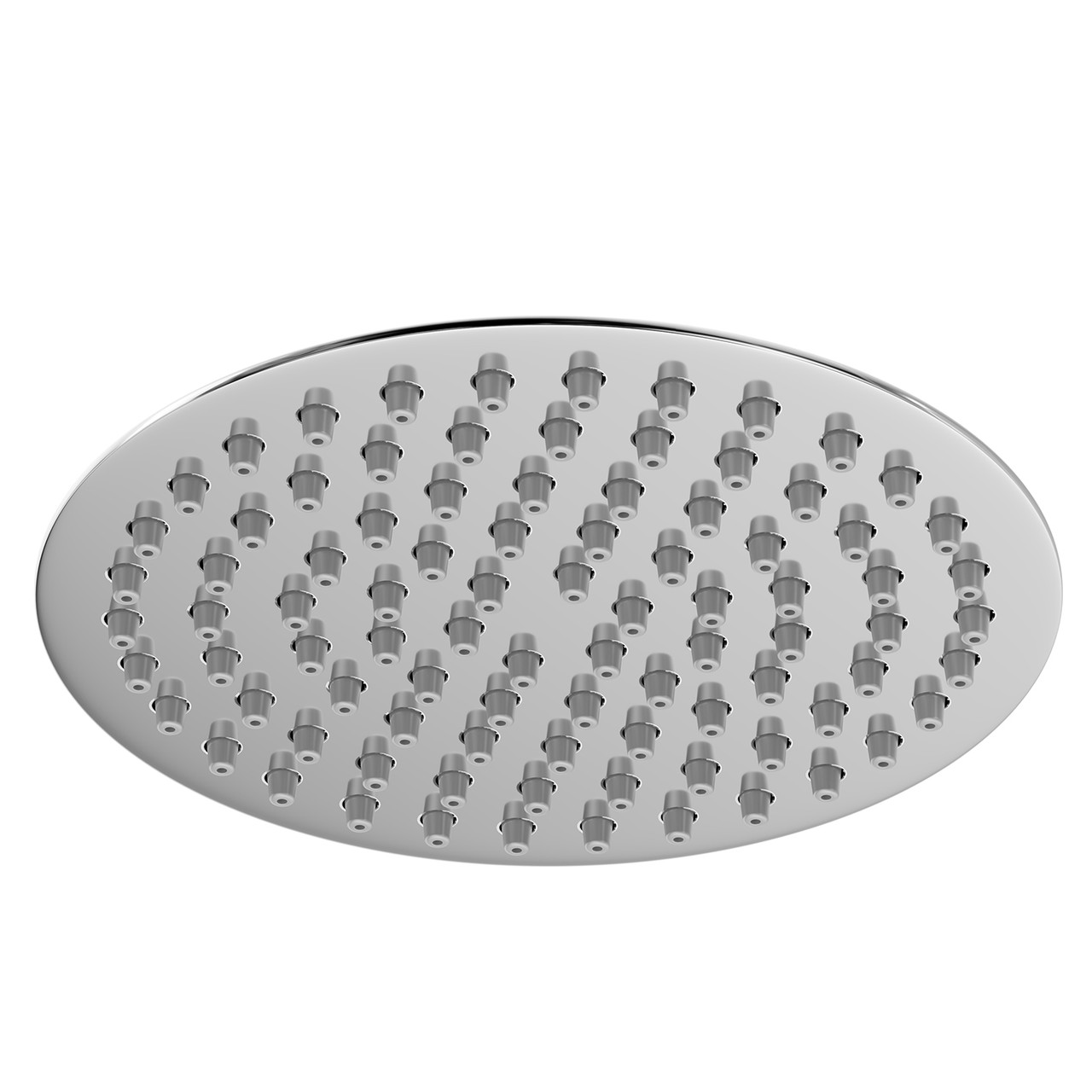 Polished Thin Round Fixed Shower Head