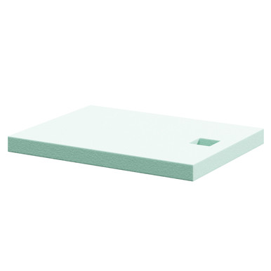 Wholeseal Wetroom Rectangular Shower Substrate With Square Waste Outlet | Structural Foam | 1200Mm X 900Mm X 90Mm