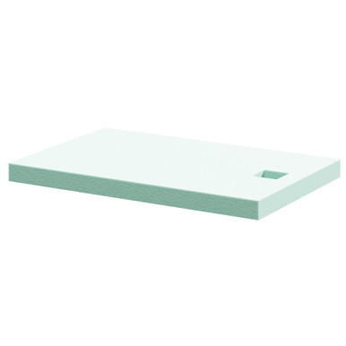 Wholeseal Wetroom Rectangular Shower Substrate With Square Waste Outlet | Structural Foam | 1400Mm X 900Mm X 90Mm
