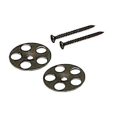 Wholeseal Grey/Black Wetroom 50 Pack Of Screws And 35Mm Wall Washers | | Galvanised Steel | 45Mm