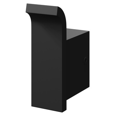 Colore Matt Black Square Wall Mounted Robe Hook | | Stainless Steel | 20Mm X 59Mm X 35Mm
