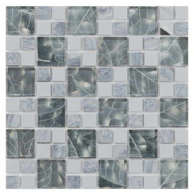 Wholesale GORGECRAFT 220 Pieces Mosaic Tiles Glass Glitter Mosaic Square  Shape Stained Glass Pieces for DIY Crafts Kitchen Shower (Grey Mix 