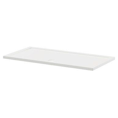 Wholesale Domestic White Pearlstone Rectangular Shower Tray | | Acrylic/Stone Resin | 1500Mm X 760Mm X 40Mm