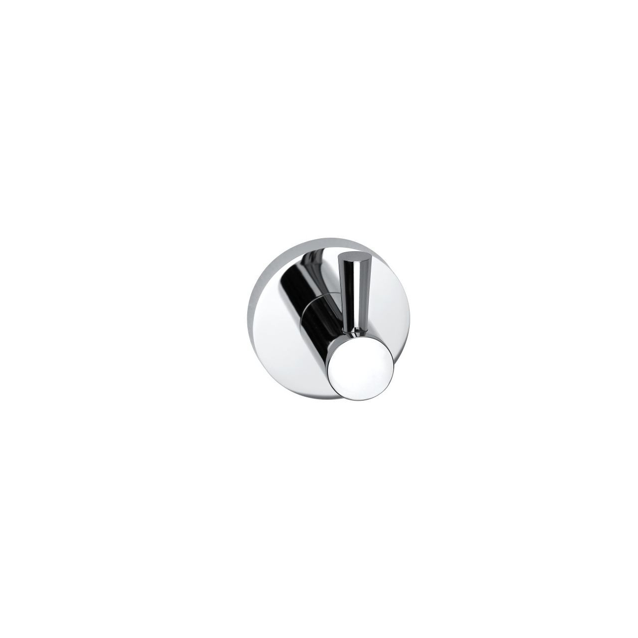 Bristan Chrome Round Wall Mounted Robe Hook | | Brass | 48Mm X 55Mm X 50Mm