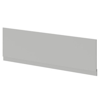 Napoli Gloss Grey Pearl Front Bath Panel With Plinth | | Mdf | 1700Mm