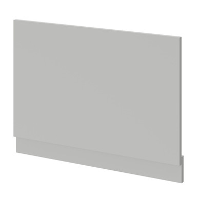 Napoli Gloss Grey Pearl End Bath Panel With Plinth | | Mdf | 750Mm