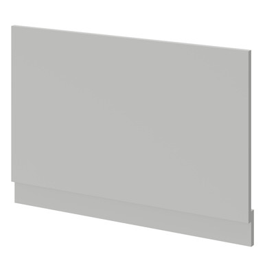 Napoli Gloss Grey Pearl End Bath Panel With Plinth | | Mdf | 800Mm
