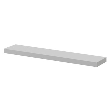 Napoli Gloss Grey Pearl Floating Bathroom Shelf | | Mfc | 600Mm