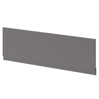Napoli Gloss Grey Front Bath Panel With Plinth | | Mdf | 1700Mm