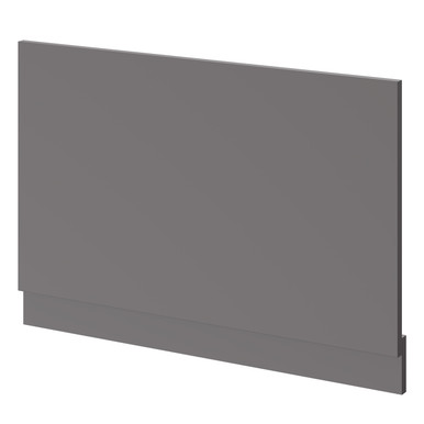 Oslo Gloss Grey Mdf End Bath Panel | | 800Mm