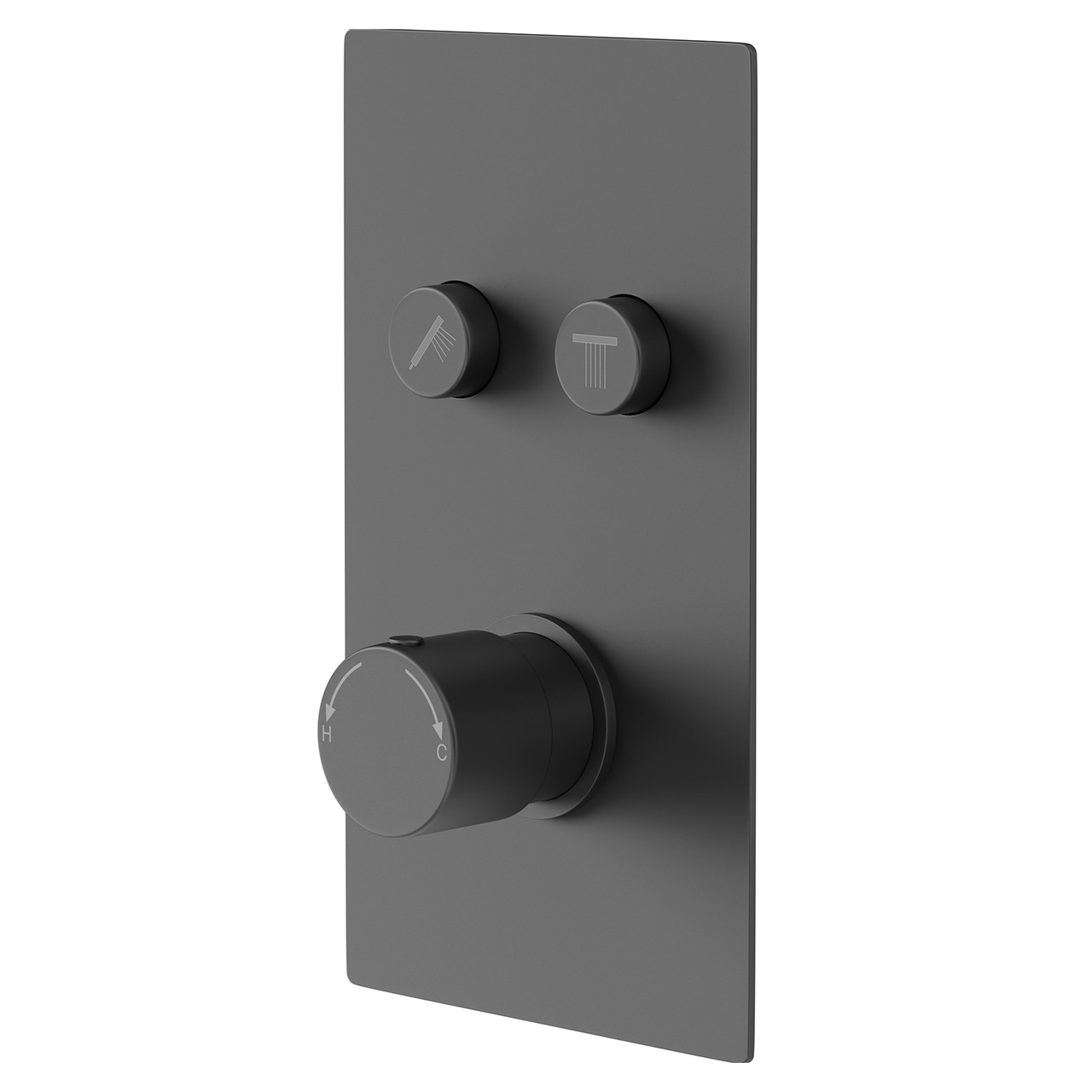 Colore Round Concealed Push Button Shower Valve