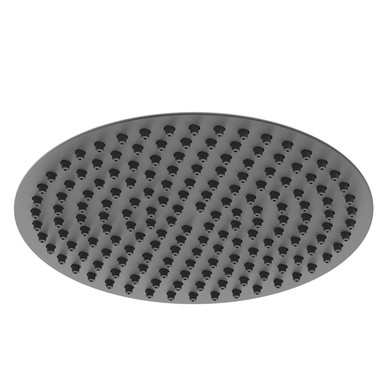 Colore Matt Black Round Thin Fixed Shower Head | | Stainless Steel | 300Mm