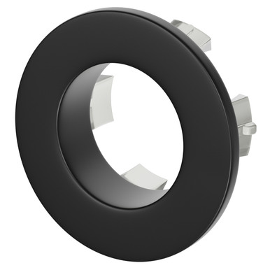 Colore Matt Black Round Basin Overflow Insert | | Brass | 30Mm X 30Mm X 15Mm