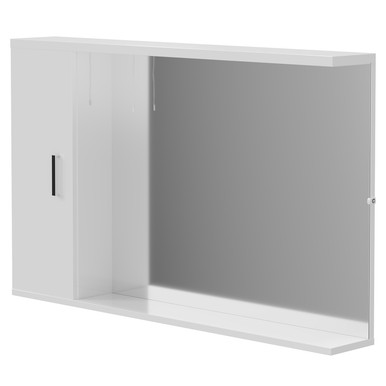 Wholesale Domestic White Modena Downlit Vanity Mirror With Storage | | Glass/Aluminium | 1050Mm X 750Mm