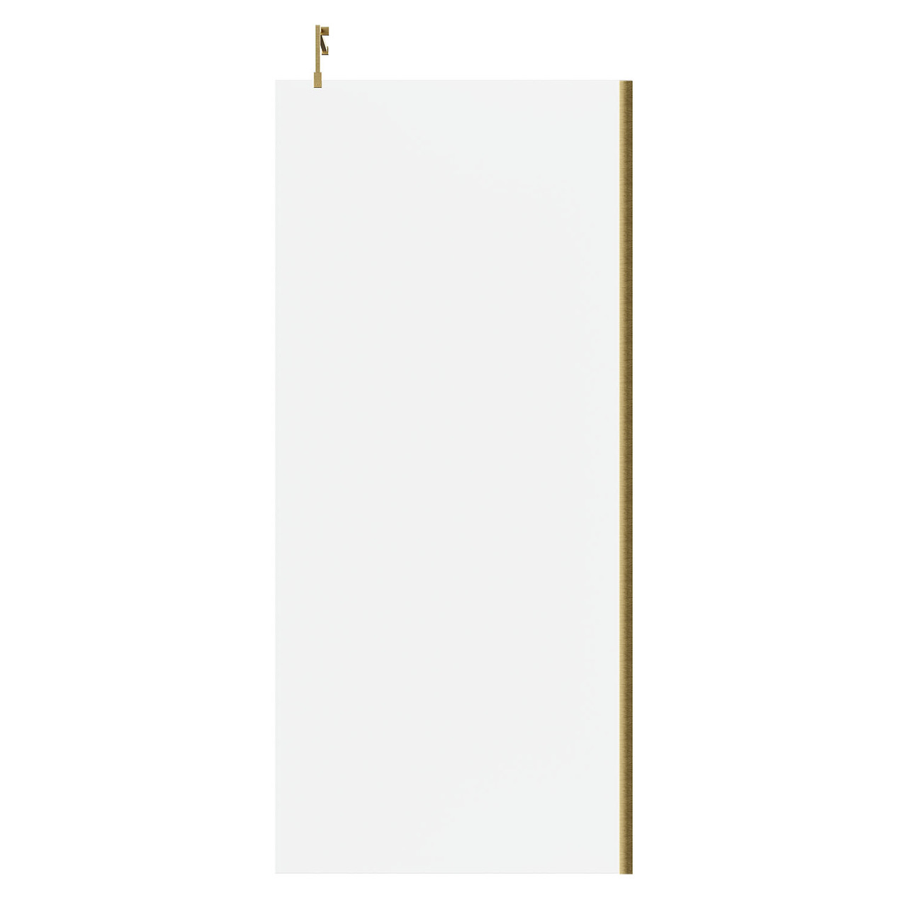 Colore 10mm Clear Glass Walk In Shower Screen including Wall Channel and Support Bar