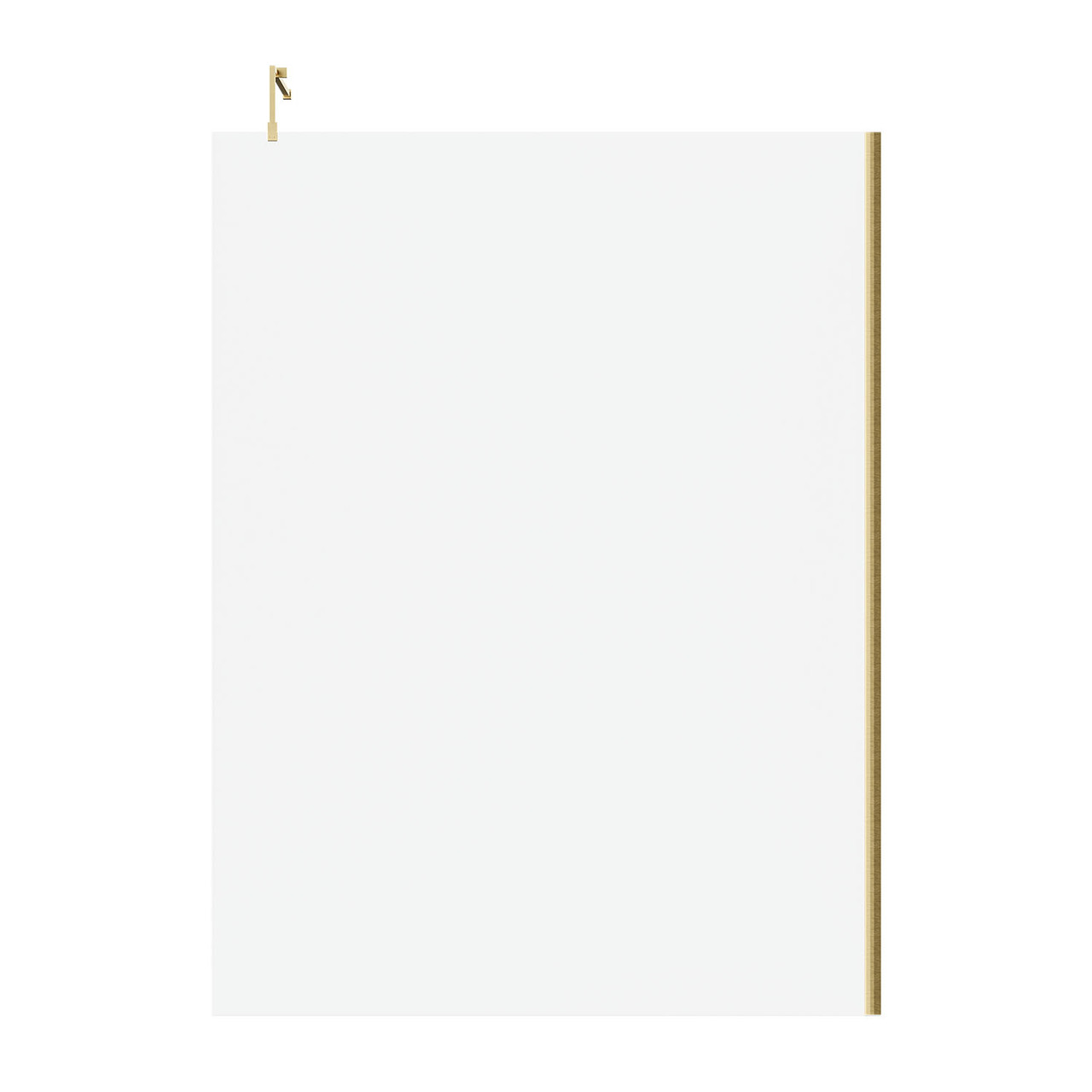 Colore 8mm Clear Glass Walk In Shower Screen including Wall Channel and Support Bar