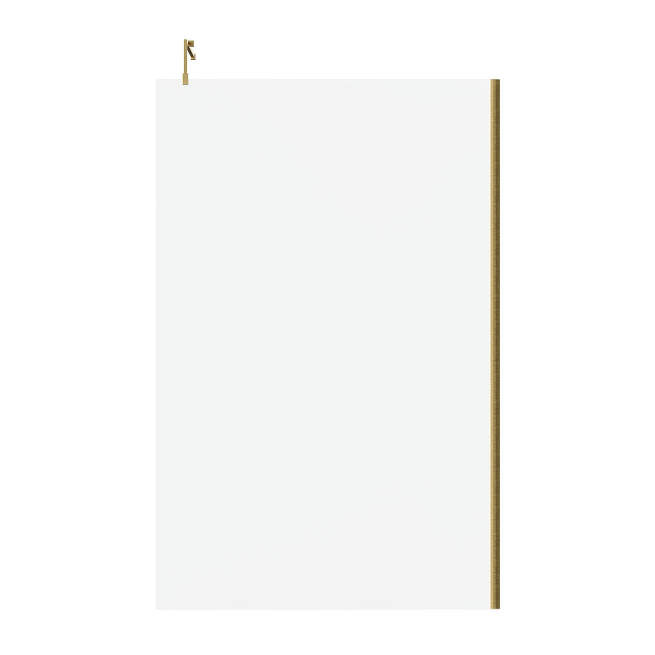 Colore 8mm Clear Glass Walk In Shower Screen including Wall Channel and Support Bar