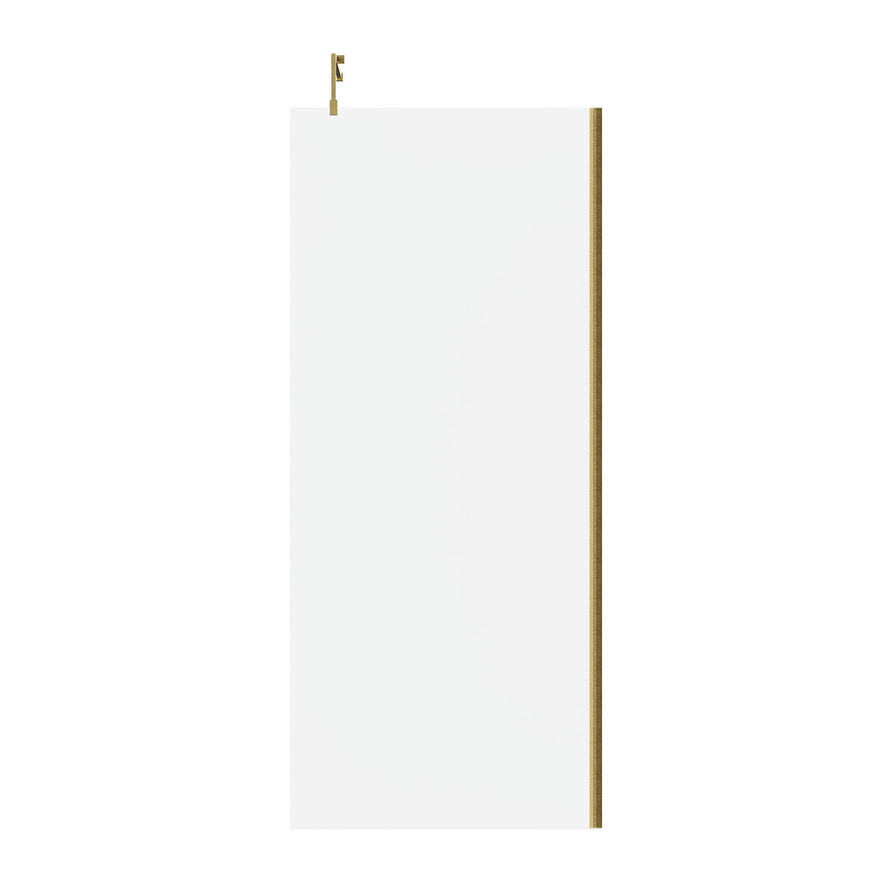 Colore 8mm Clear Glass Walk In Shower Screen including Wall Channel and Support Bar