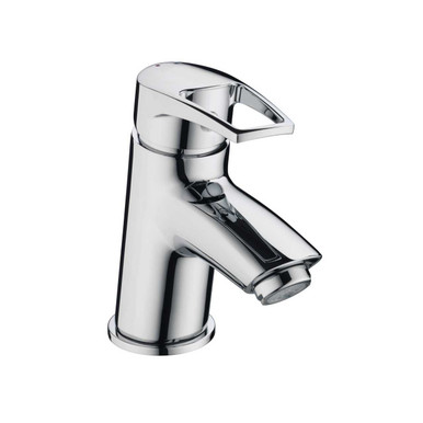 Bristan Smile Mono Basin Mixer Tap with Clicker Waste, alternate view 3