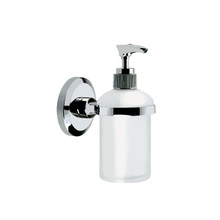 Bristan Solo Frosted Glass Wall Mounted Liquid Soap Dispenser, alternate view 2