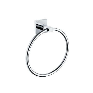 Bristan Square Wall Mounted Towel Ring, alternate view 3