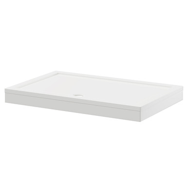 Wholesale Domestic White Pearlstone Rectangular Shower Tray And Plinth | | Acrylic/Stone Resin | 1400Mm X 900Mm X 40Mm