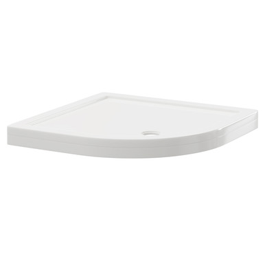 Wholesale Domestic White Pearlstone Quadrant Shower Tray And Plinth | | Acrylic/Stone Resin | 900Mm X 900Mm X 40Mm