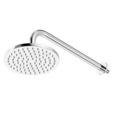 Wholesale Domestic Chrome Circo Polished Round Fixed Shower Head And Wall Arm | | Stainless Steel | 200Mm X 160Mm X 440Mm