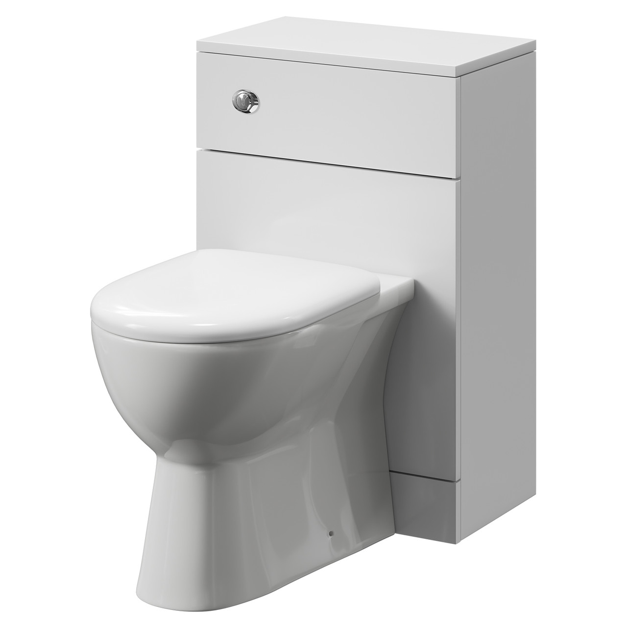 Alexander James Gloss White Toilet Unit And Monza Back To Wall Toilet Pan With Soft Close Toilet Seat | | Ceramic | 500Mm