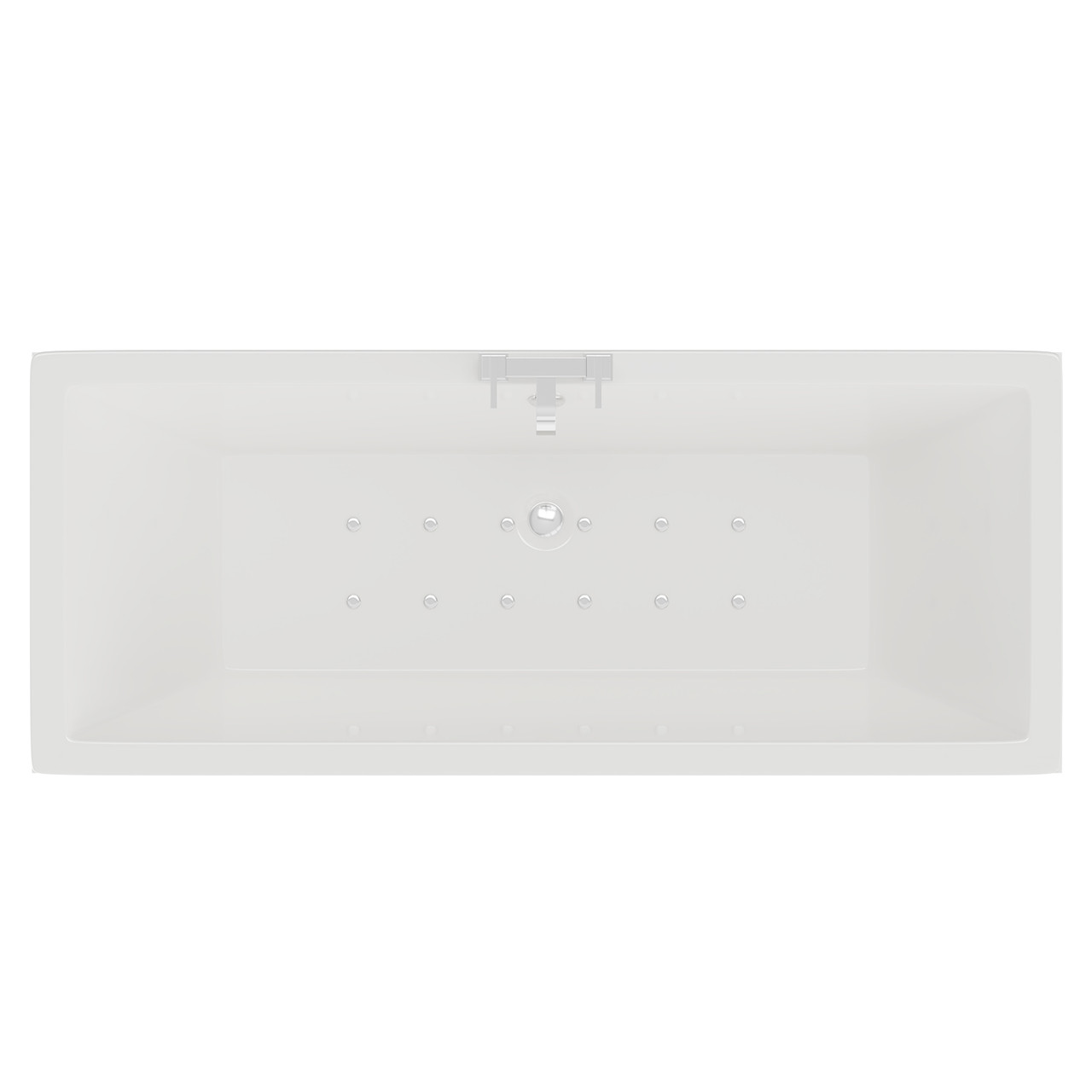 Square 12 Jet Easifit Double Ended Spa Bath