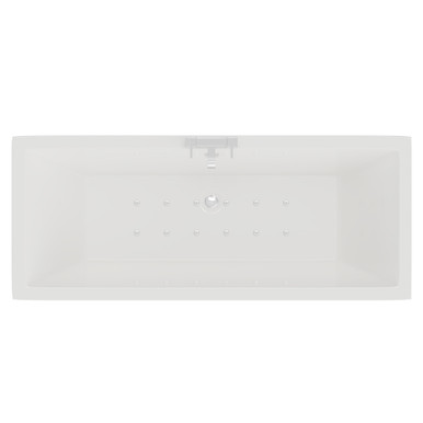 Wholesale Domestic White Square 12 Jet Easifit Double Ended Spa Bath | | Acrylic | 1700Mm X 750Mm
